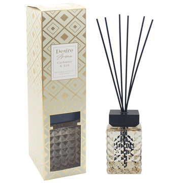 Reed Diffuser 1L Cashmere & Silk Luxury Crystal Glass