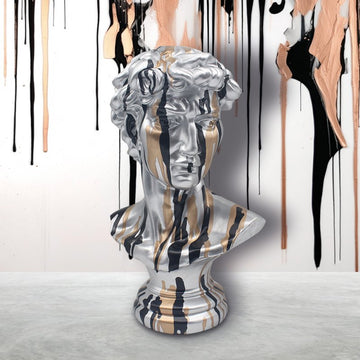 David Silver People Renaissance Drip Art Resin Human Figurine