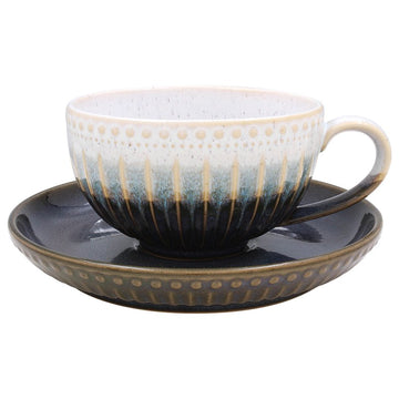 Artisan Reactive Glaze Cup & Saucer Set