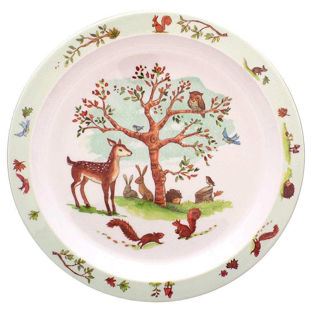 Forest Friends Plate Kids Dinnerware Woodland Animals