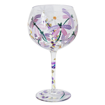 Lynsey Johnstone Dragonflies & Daisies Gin Glass