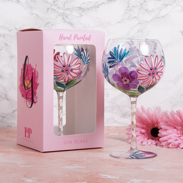 Lynsey Johnstone Gerberas Gin Glass