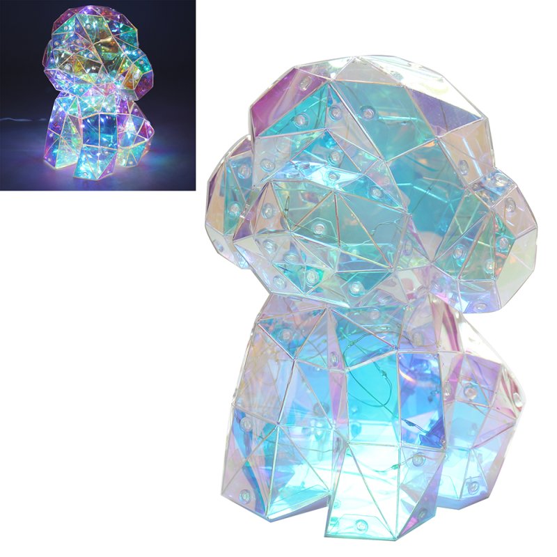 Puppy Dog Holographic Color Changing Interactive LED Lamp