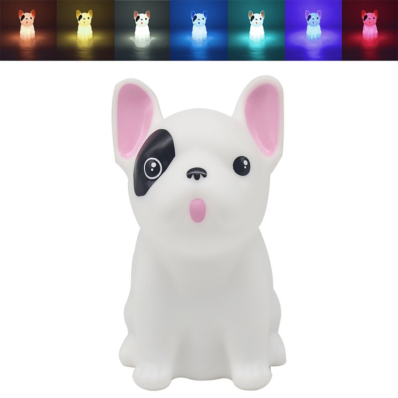 Squishy Puppy Dog Light Changing Touch Lamp Night Light