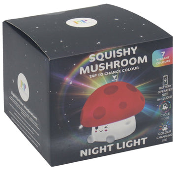 Squishy Mushroom Light Changing Touch Lamp Night Light