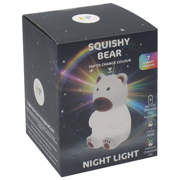 Squishy Bear Light Changing Touch Lamp Night Light