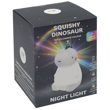 Squishy Dinosaur Light Changing Touch Lamp Night Light