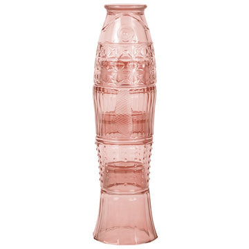 Fish Shape Stacking Tumblers Brown Glass Set
