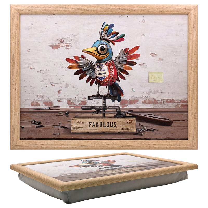Cushioned Laptray Scrap Bird Serving Tray