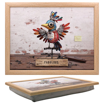 Cushioned Laptray Scrap Bird Serving Tray