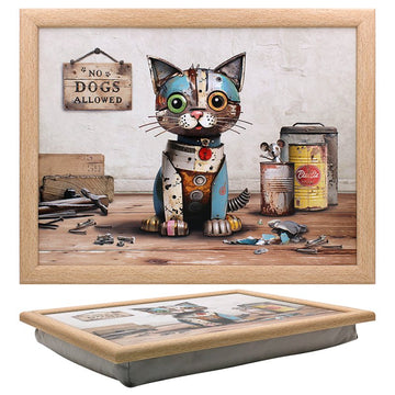 Cushioned Laptray Scrap Kitten Cat Serving Tray