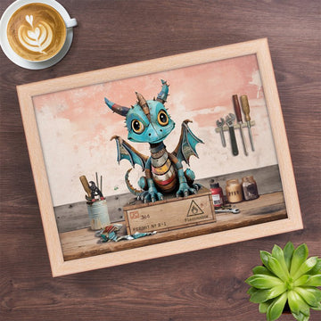 Cushioned Laptray Scrap Dragon Serving Tray