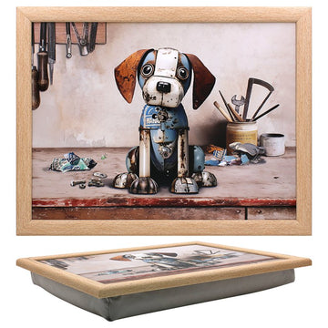 Cushioned Laptray Scrap Beagle Serving Tray