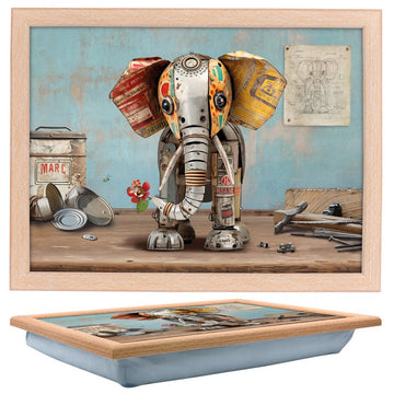 Cushioned Laptray Scrap Elephant Serving Tray