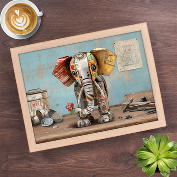 Cushioned Laptray Scrap Elephant Serving Tray