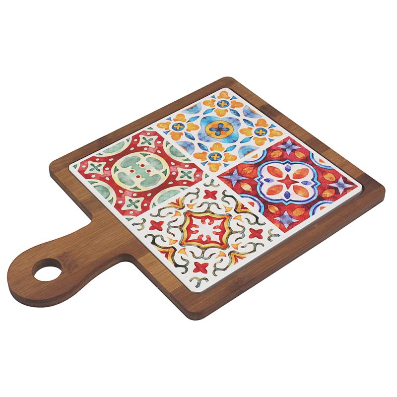 Wide Cheese Board Tuscany Boho Style