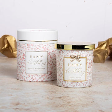 Happy Birthday Peony Blush Fragrance Scented Candle