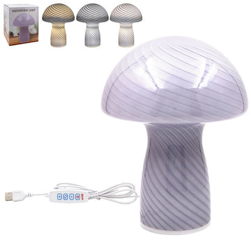 Mushroom Lamp Grey Bedside Night Light
