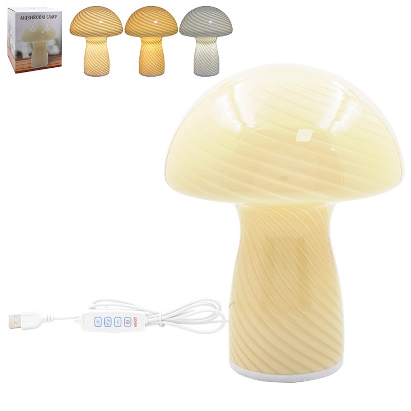 Mushroom Lamp Cream Bedside Night Light