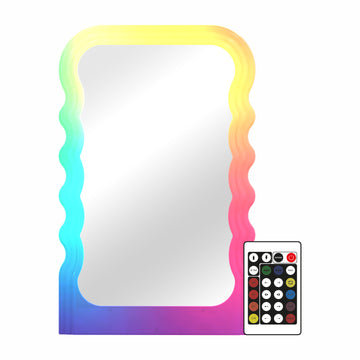 LED Makeup Mirror Wave Interactive & Remote Colour Changing