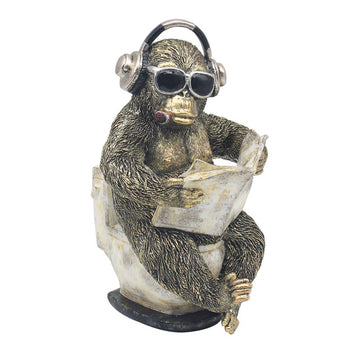 Loo-time Gorilla Resin Figurine
