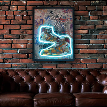 60x35cm Hanging Poster Sneaker Head Wall Art