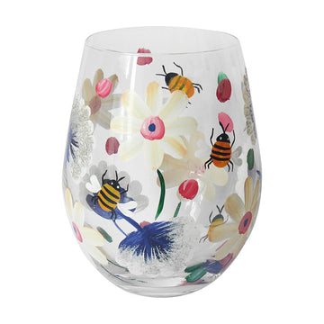Lynsey Johnstone Busy Bee Stemless Gin Glass