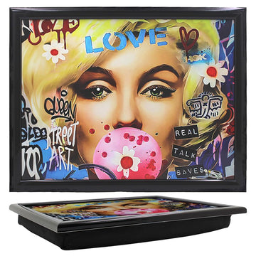 Cushioned Lap Tray Blonde Monroe Bombshell Marilyn
