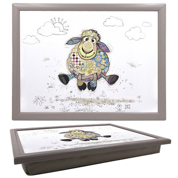 Bug Art Sasha Sheep Bean Bag Padded Cushioned Lap Tray
