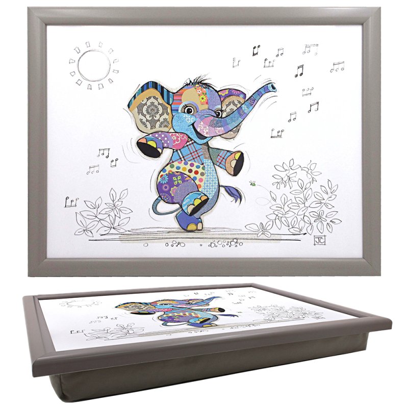 Bug Art Elly Elephant Bean Bag Padded Cushioned Lap Tray