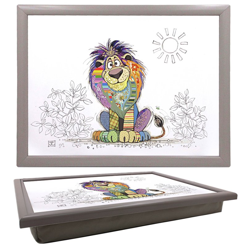 Bug Art Louis Lion Bean Bag Padded Cushioned Lap Tray
