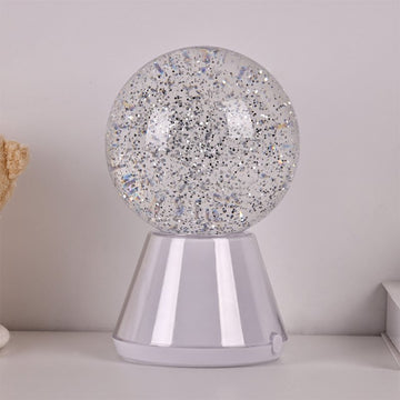 LED Colour Changing Glitter Ball Lamp Night Light