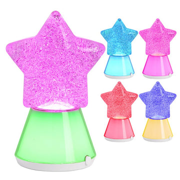 LED Colour Changing Glitter Star Lamp Night Light