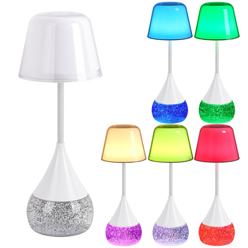 LED Colour Changing Glitter Mood Lamp Night Light