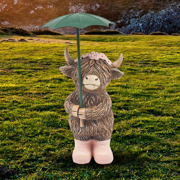 Figurine Highland Cow Rainy Days Animal Ornament