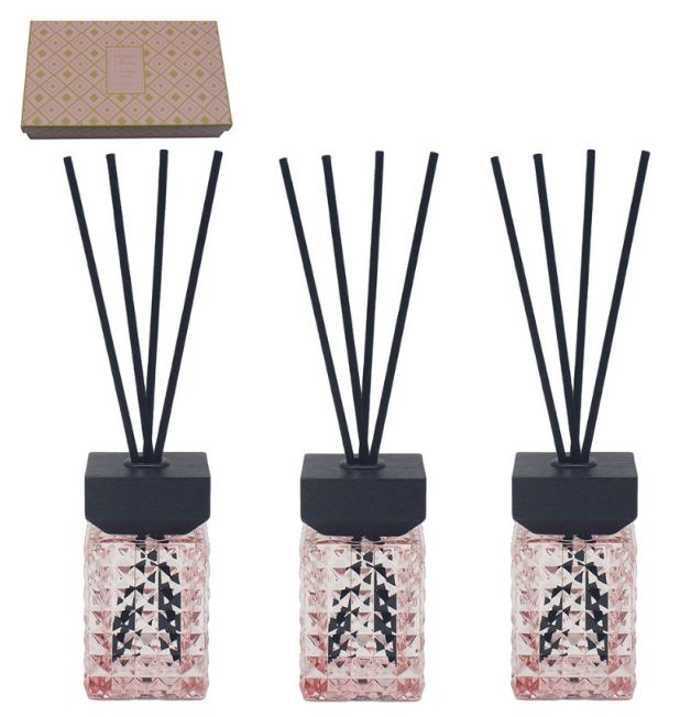3Pcs 50ml Velvet Rose & Oud Reed Diffuser Gift Set