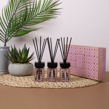 3Pcs 50ml Velvet Rose & Oud Reed Diffuser Gift Set