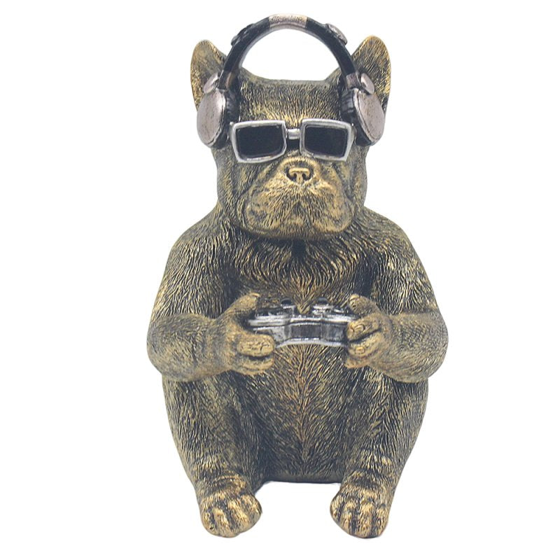 Frenchie Gamer Resin Figurine