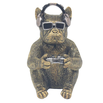 Frenchie Gamer Resin Figurine
