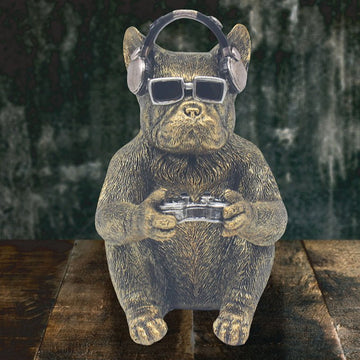 Frenchie Gamer Resin Figurine
