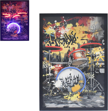 40x60cm Hanging Poster Rock Drum Kit Wall Art