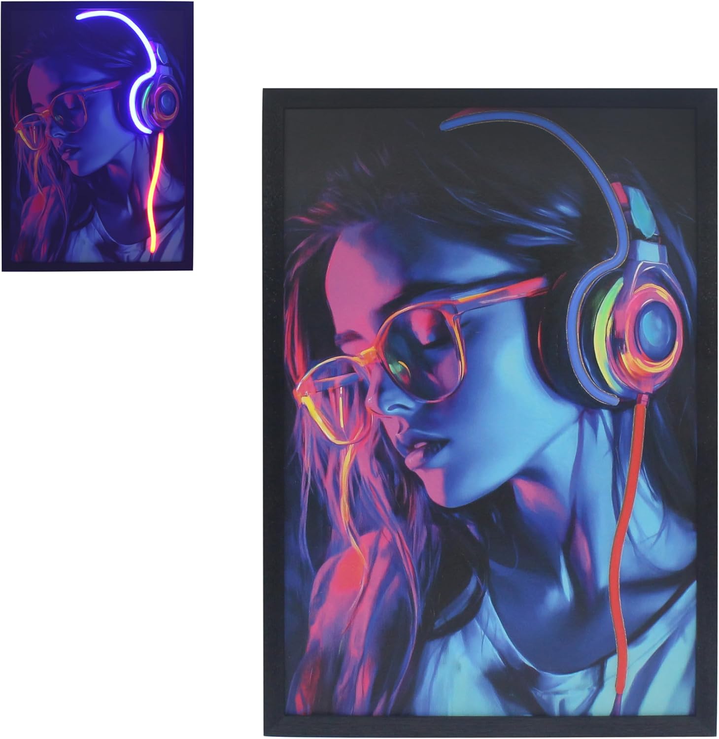 40x60cm Hanging Poster Music Girl Wall Art