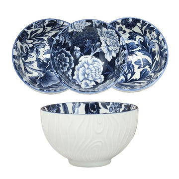 12cm Fleur Vintage Floral Ceramic Bowl - Random Design