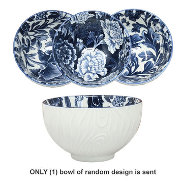 12cm Fleur Vintage Floral Ceramic Bowl - Random Design