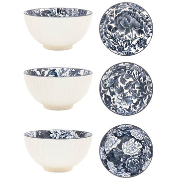 15cm Fleur Vintage Floral Ceramic Bowl - Random Design