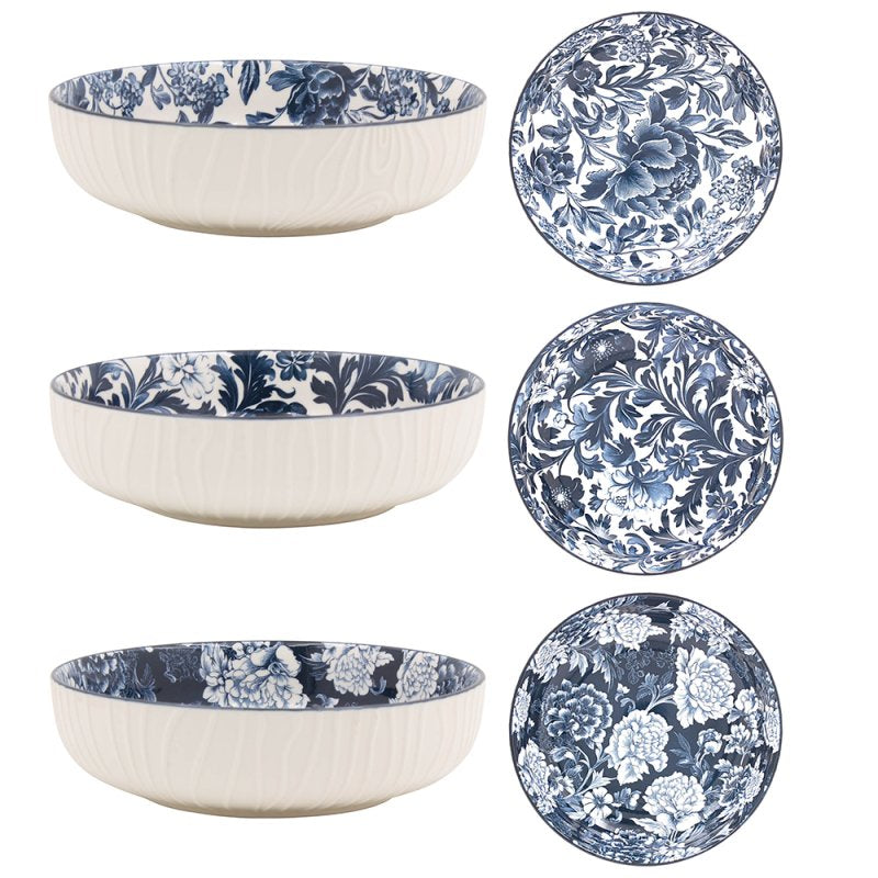 22cm Fleur Vintage Floral Ceramic Bowl - Random Design