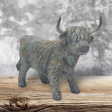 Medium Highland Cow Walking Statue