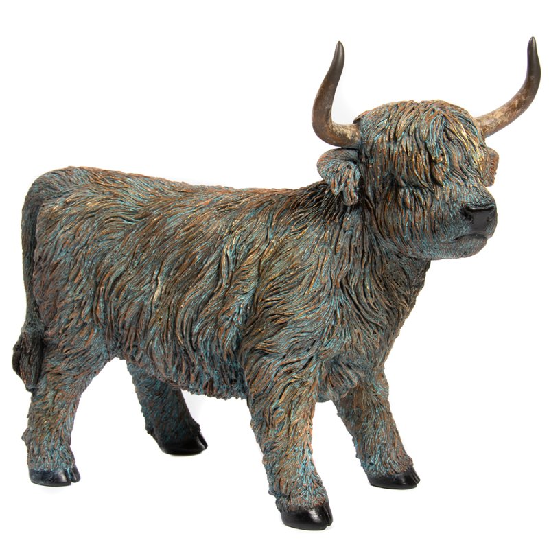Medium Highland Cow Walking Statue