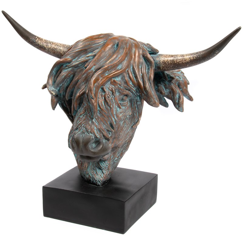 Medium Highland Cow Bust Statue