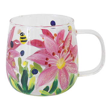 Lynsey Johnstone Hand Painted Lilies 480ml Coffee Mug